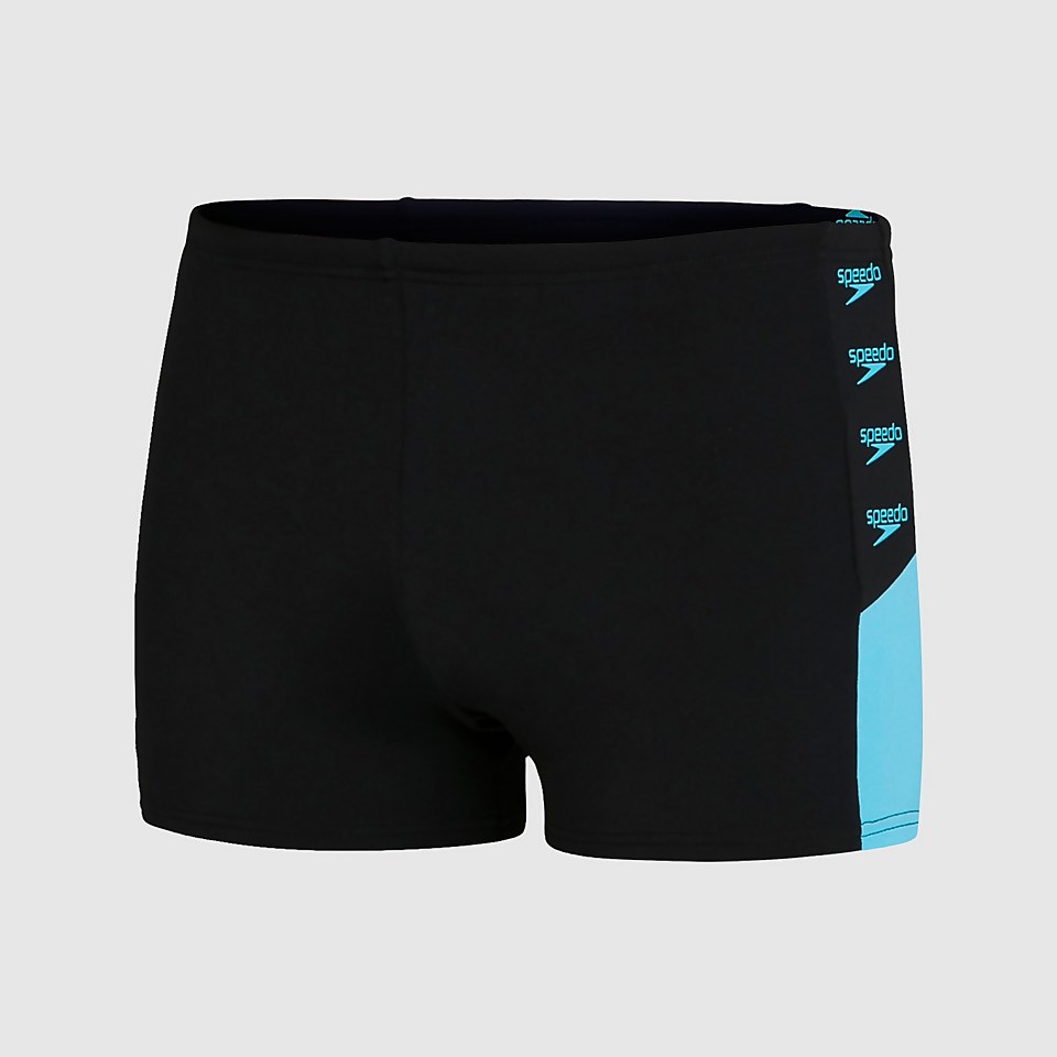 Men's Boom Logo Splice Aquashort Black