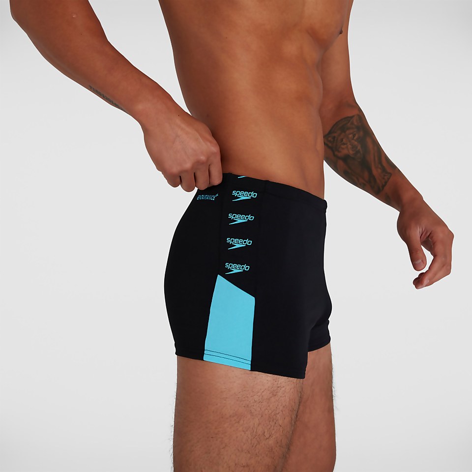 Men's Boom Logo Splice Aquashort Black