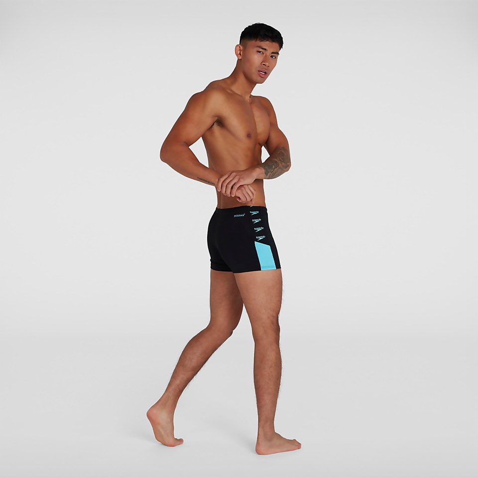 Men's Boom Logo Splice Aquashort Black