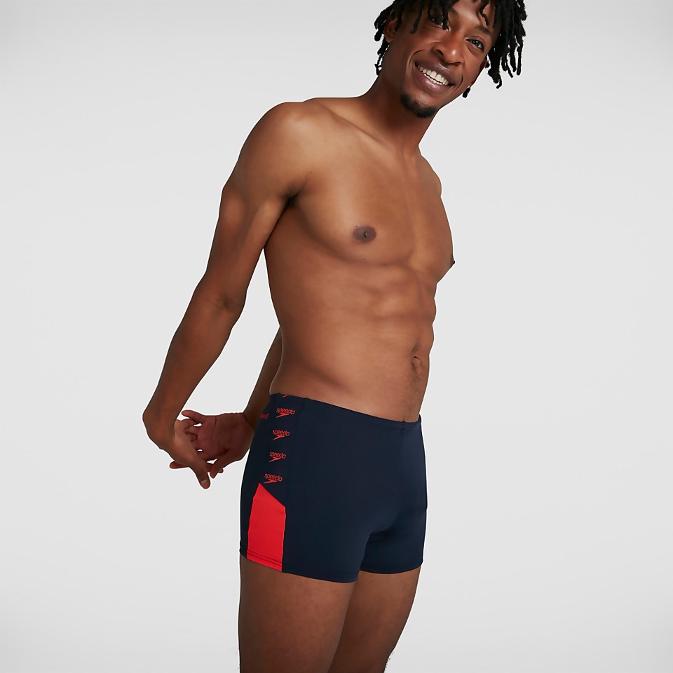Boxer de bain Homme Boom Logo Splice Bleu marine