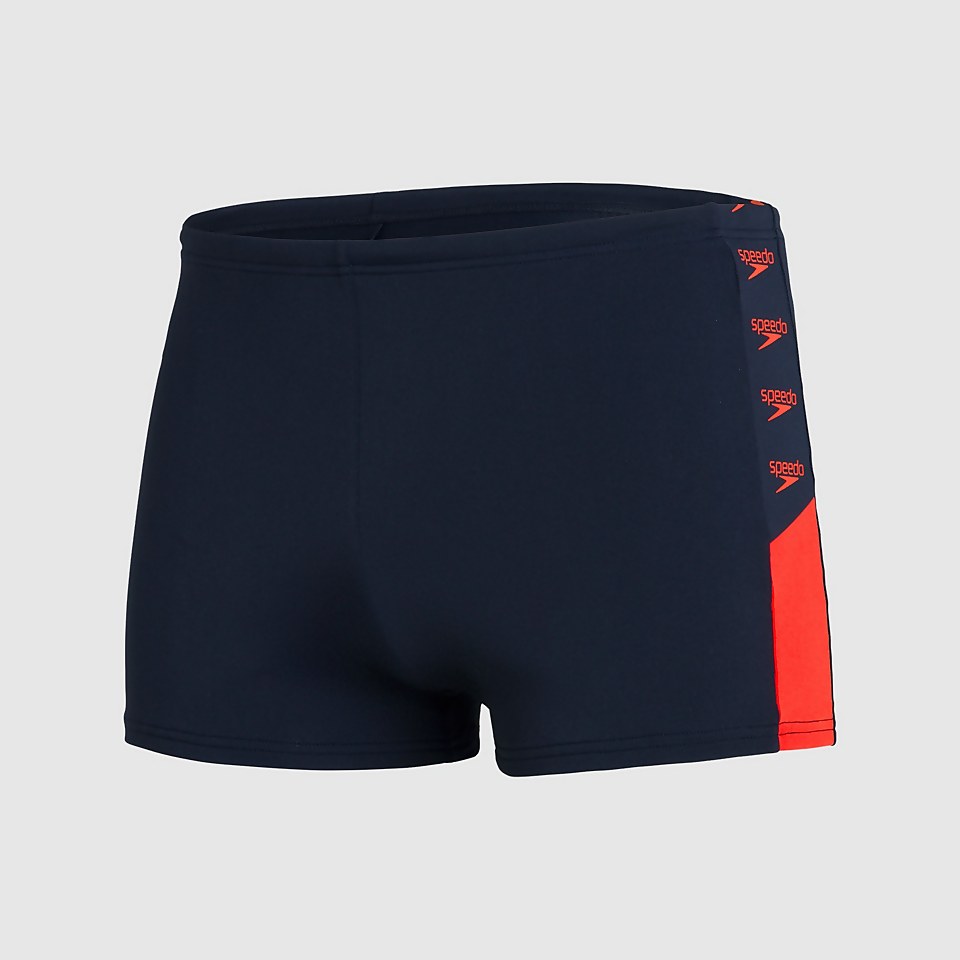 Boxer de bain Homme Boom Logo Splice Bleu marine