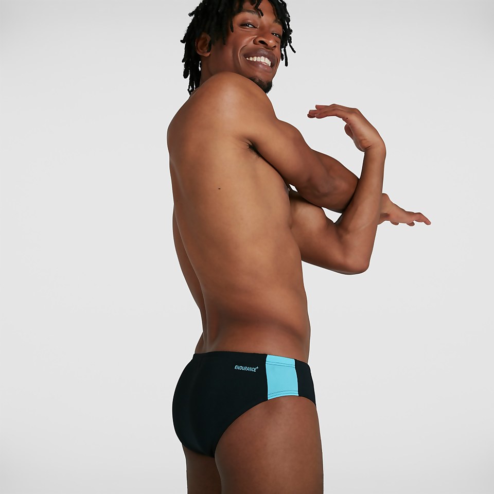 Herren Boom Logo Splice 7 cm Badehose in Schwarz