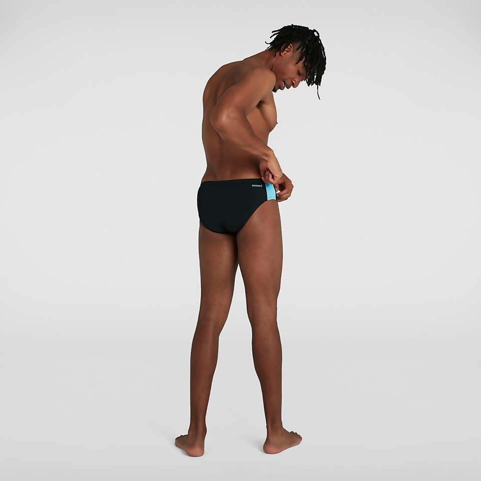 Herren Boom Logo Splice 7 cm Badehose in Schwarz