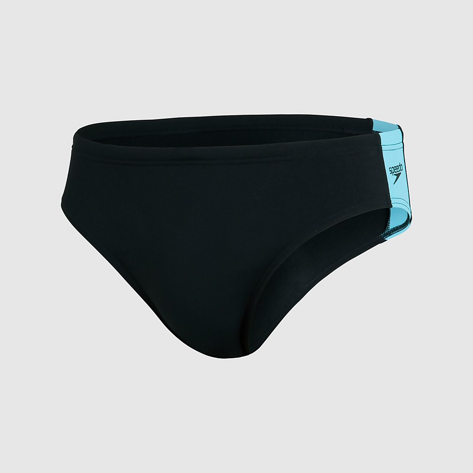 Herren Boom Logo Splice 7 cm Badehose in Schwarz