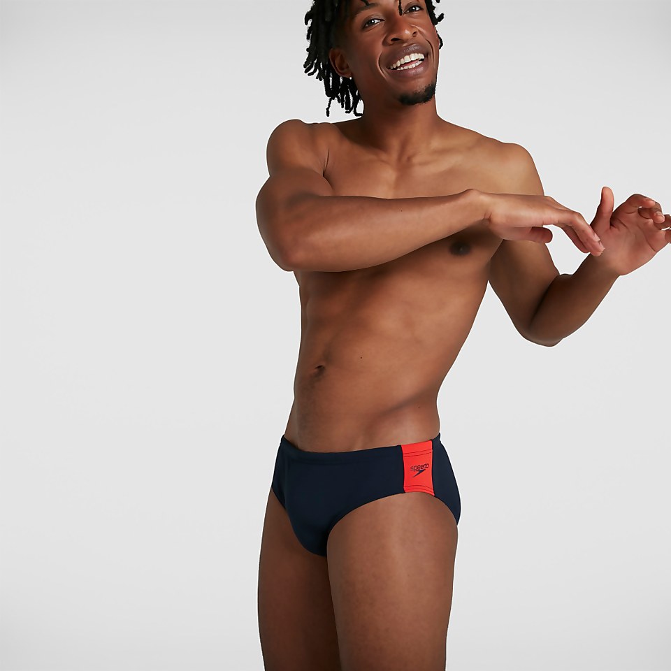 Men's Boom Logo Splice 7cm Brief Navy