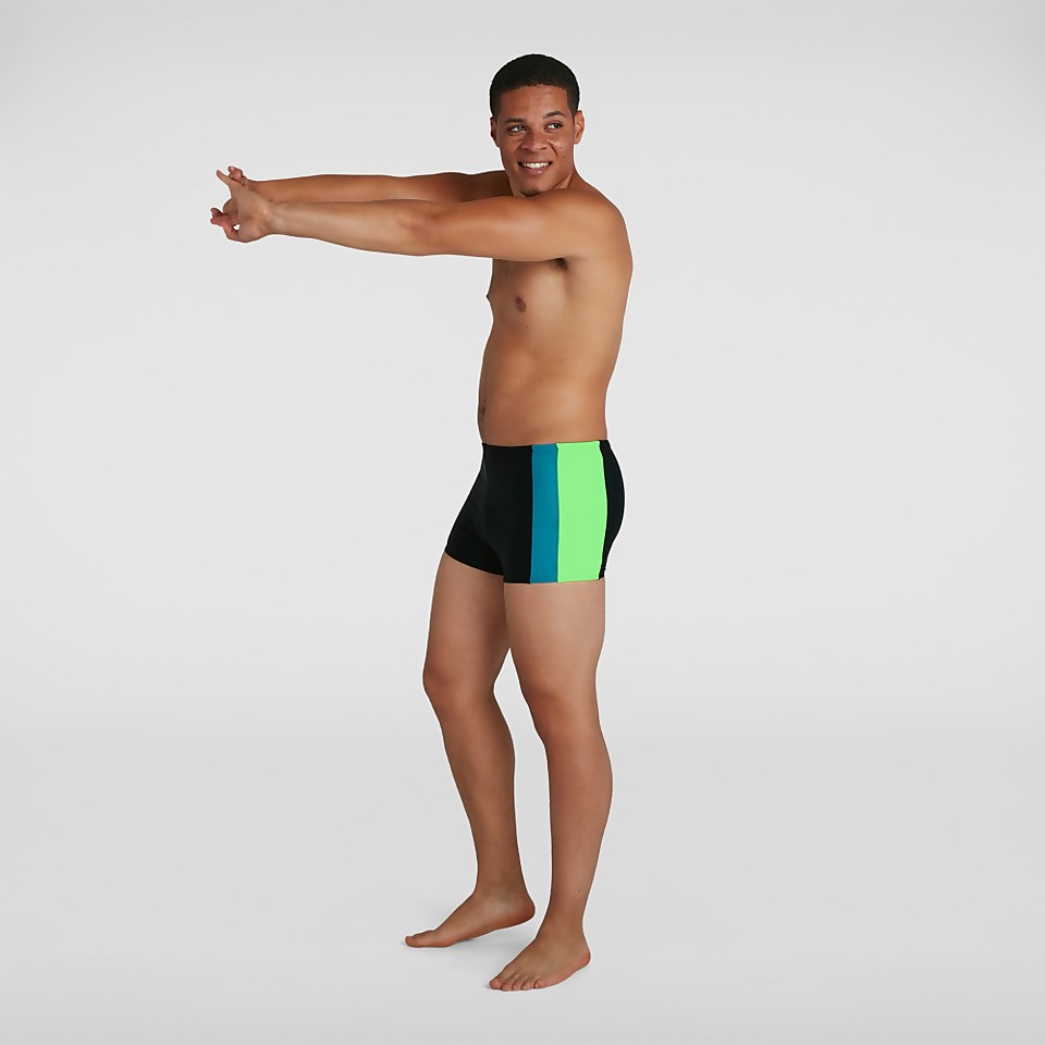 Boxer de bain Homme Color-block Noir