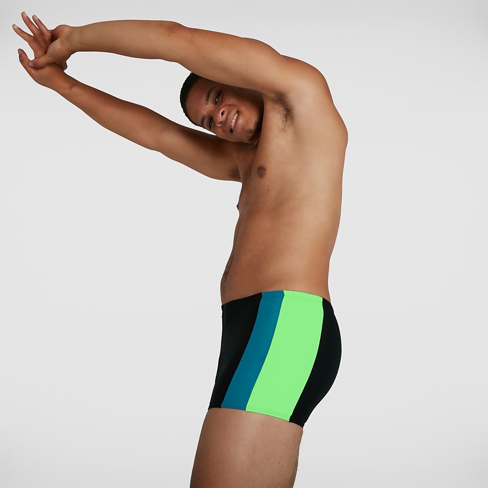 Boxer de bain Homme Color-block Noir