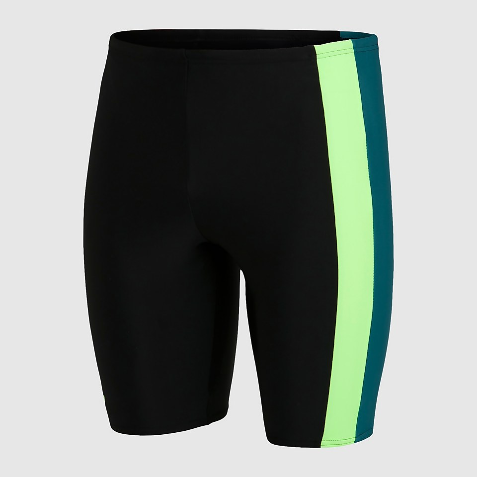 Herren Colourblock Schwimmhose in Schwarz