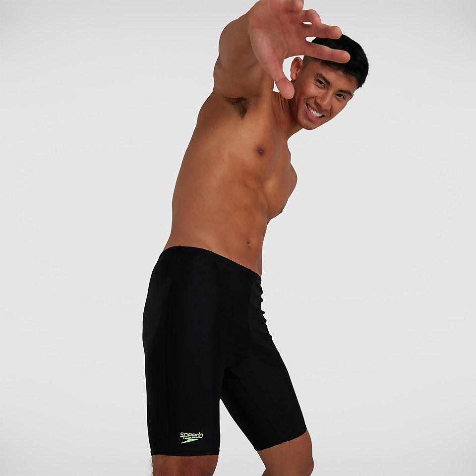 Herren Colourblock Schwimmhose in Schwarz