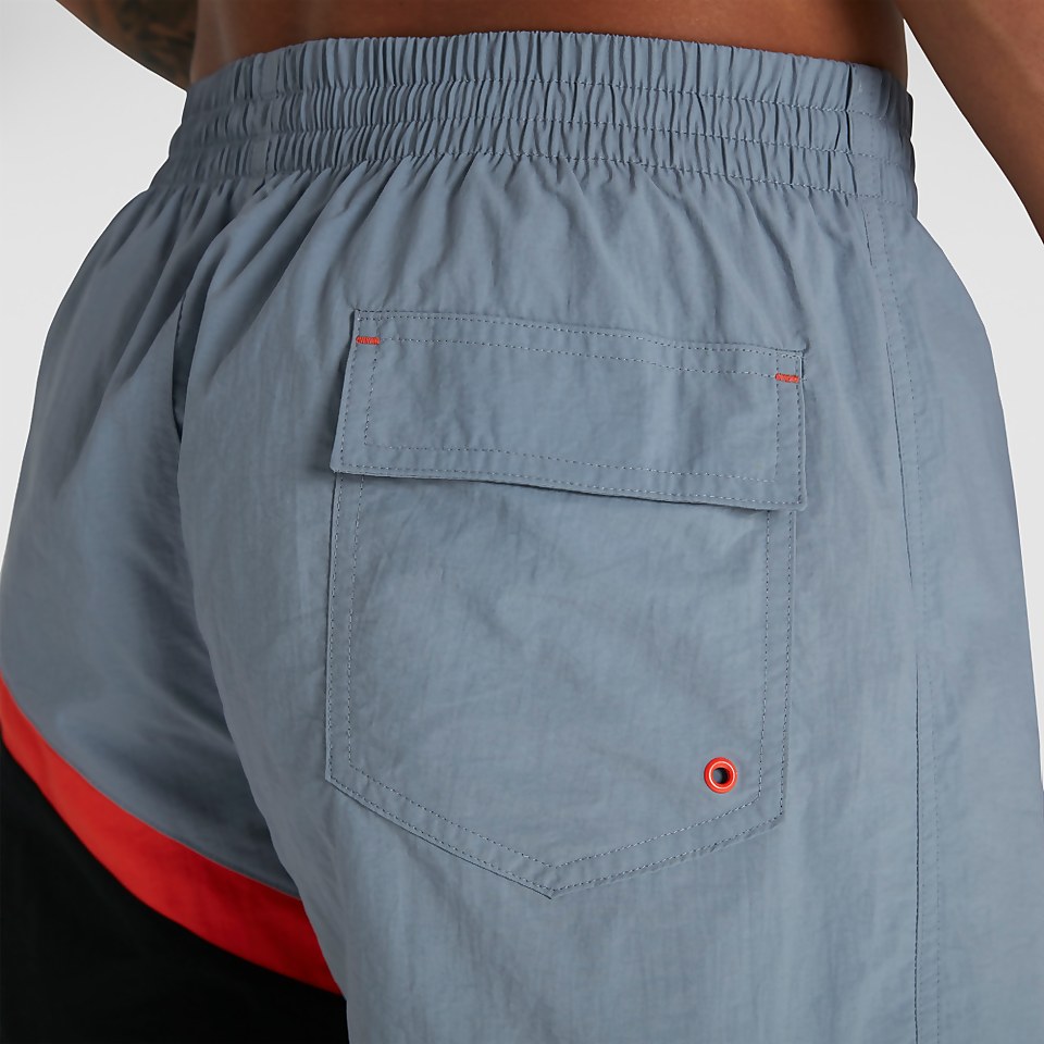 Herren Colourblock 14" Badeshorts in Grau