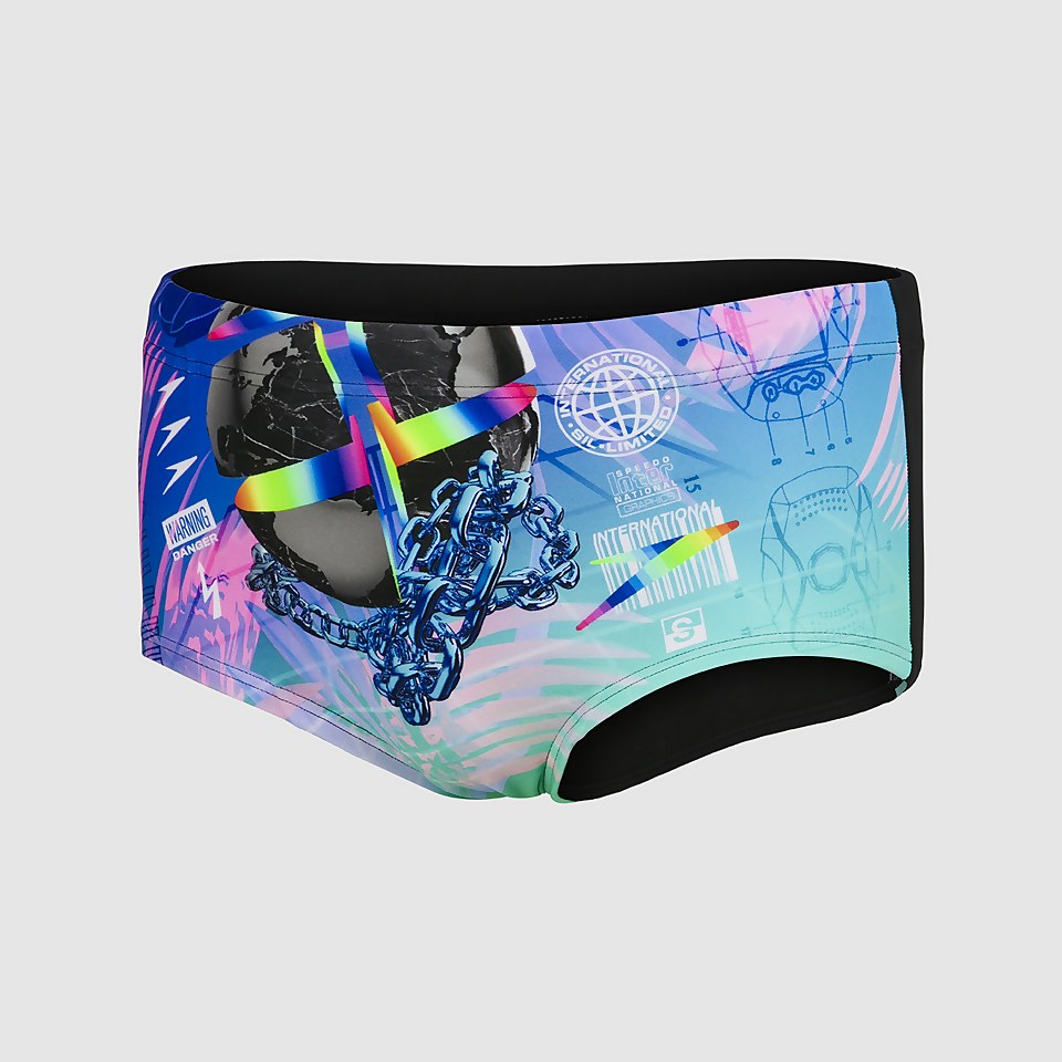 Herren 17 cm Club Training Placement Badehose in Schwarz
