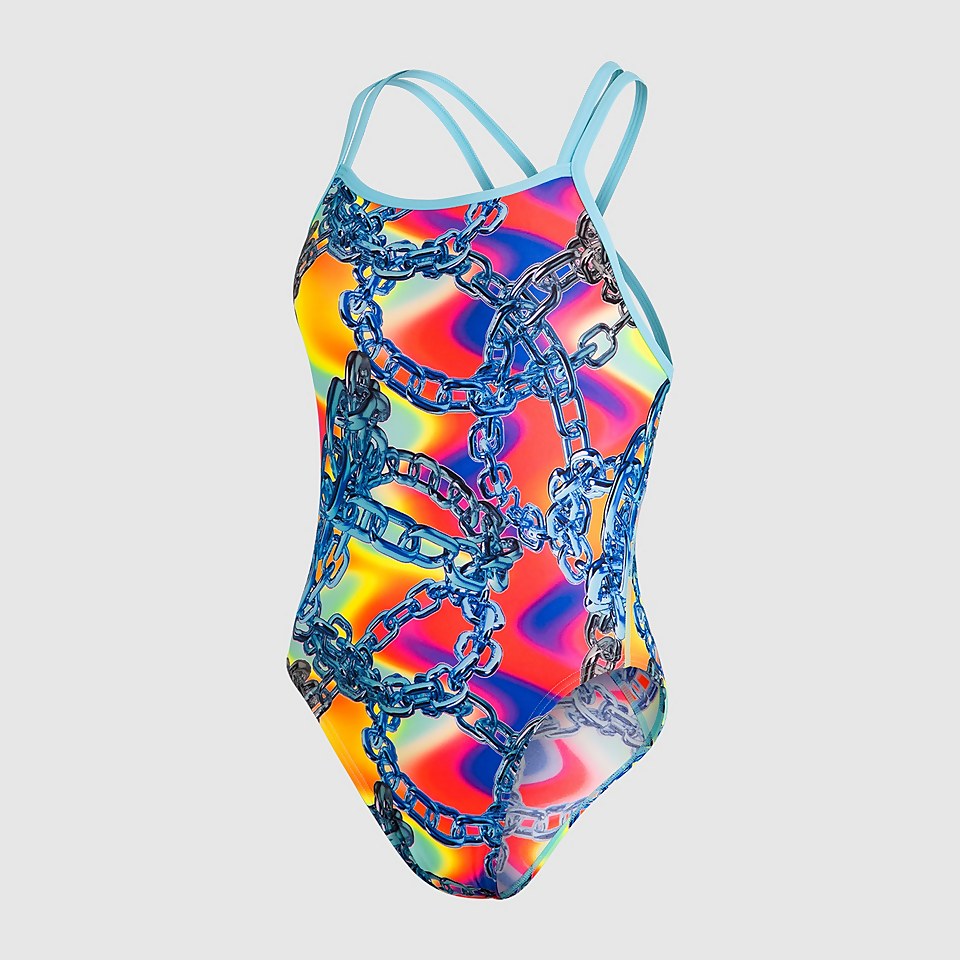 Women's Allover Starback Swimsuit Blue