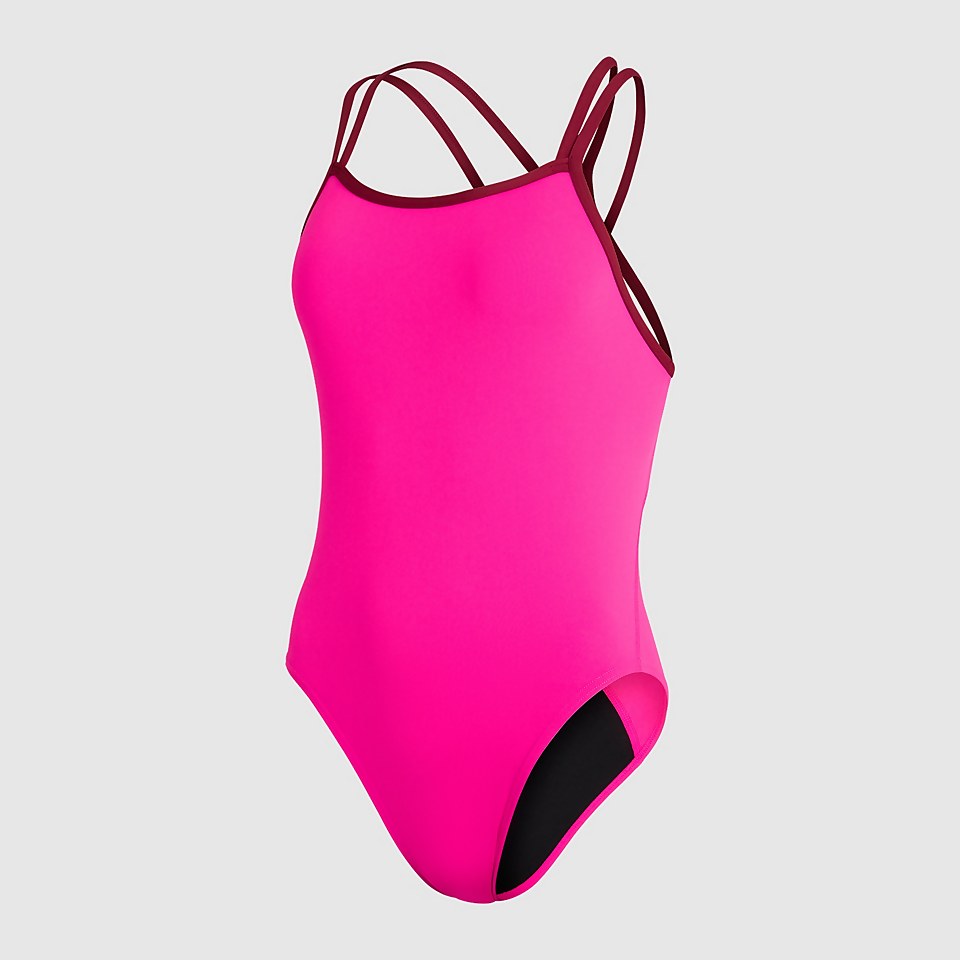 Women's Solid Starback Swimsuit Red