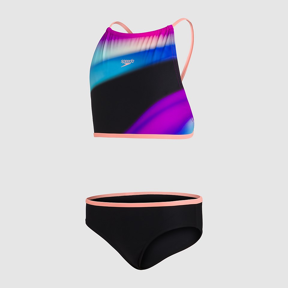 Girls' Star 2 Piece Bikini Black