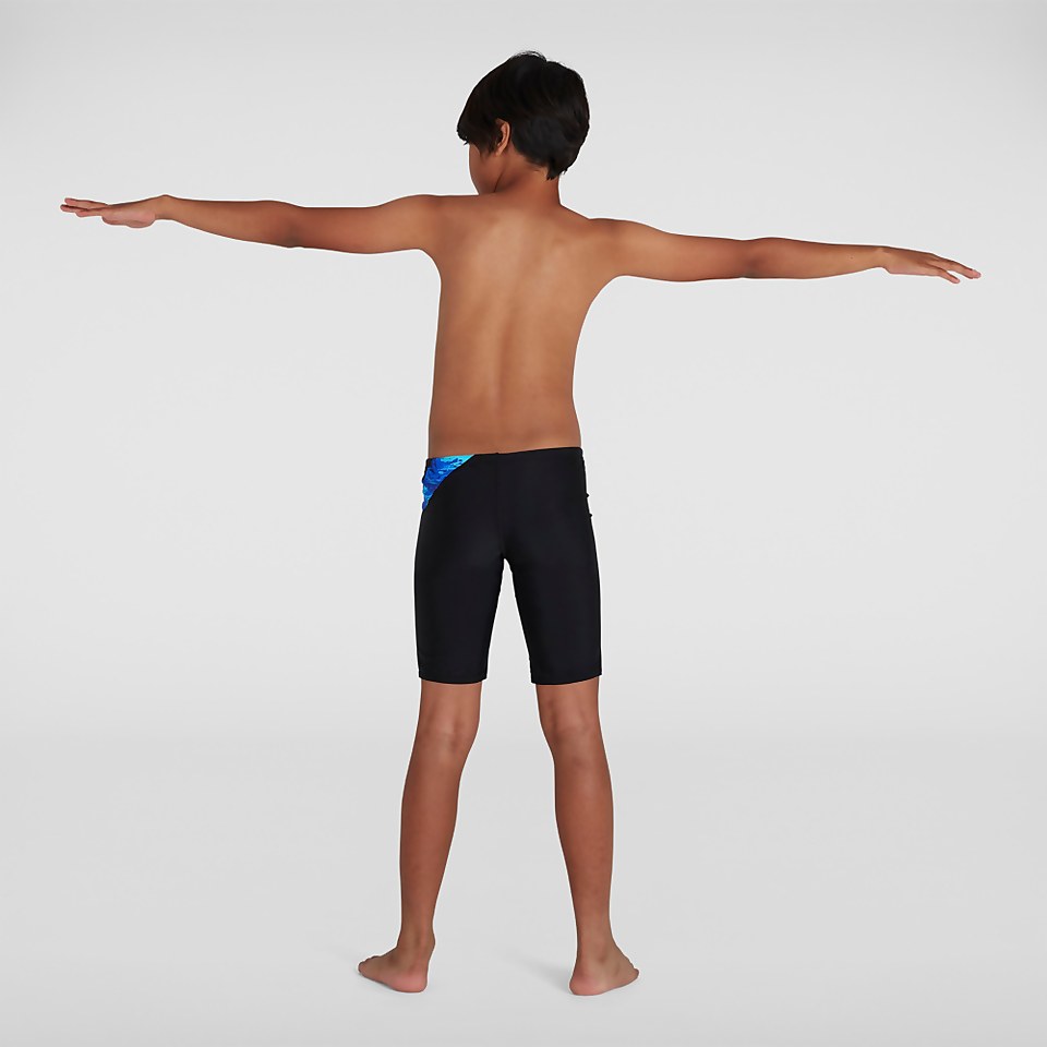Boys' Digital Allover Cross Panel Jammer Black