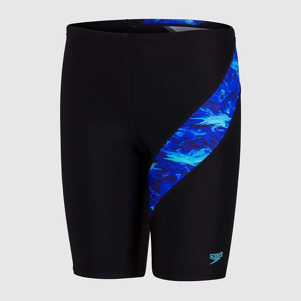 Boys' Digital Allover Cross Panel Jammer Black