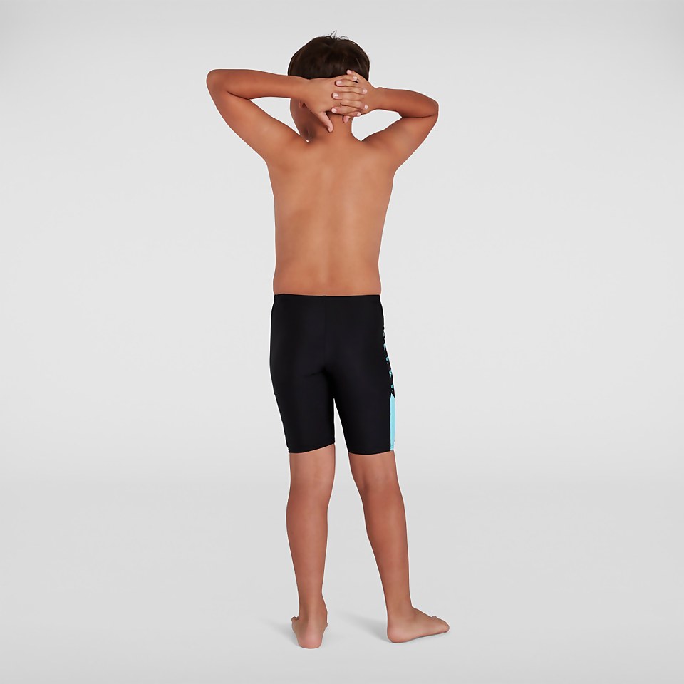 Boys' Boom Logo Splice Jammer Black