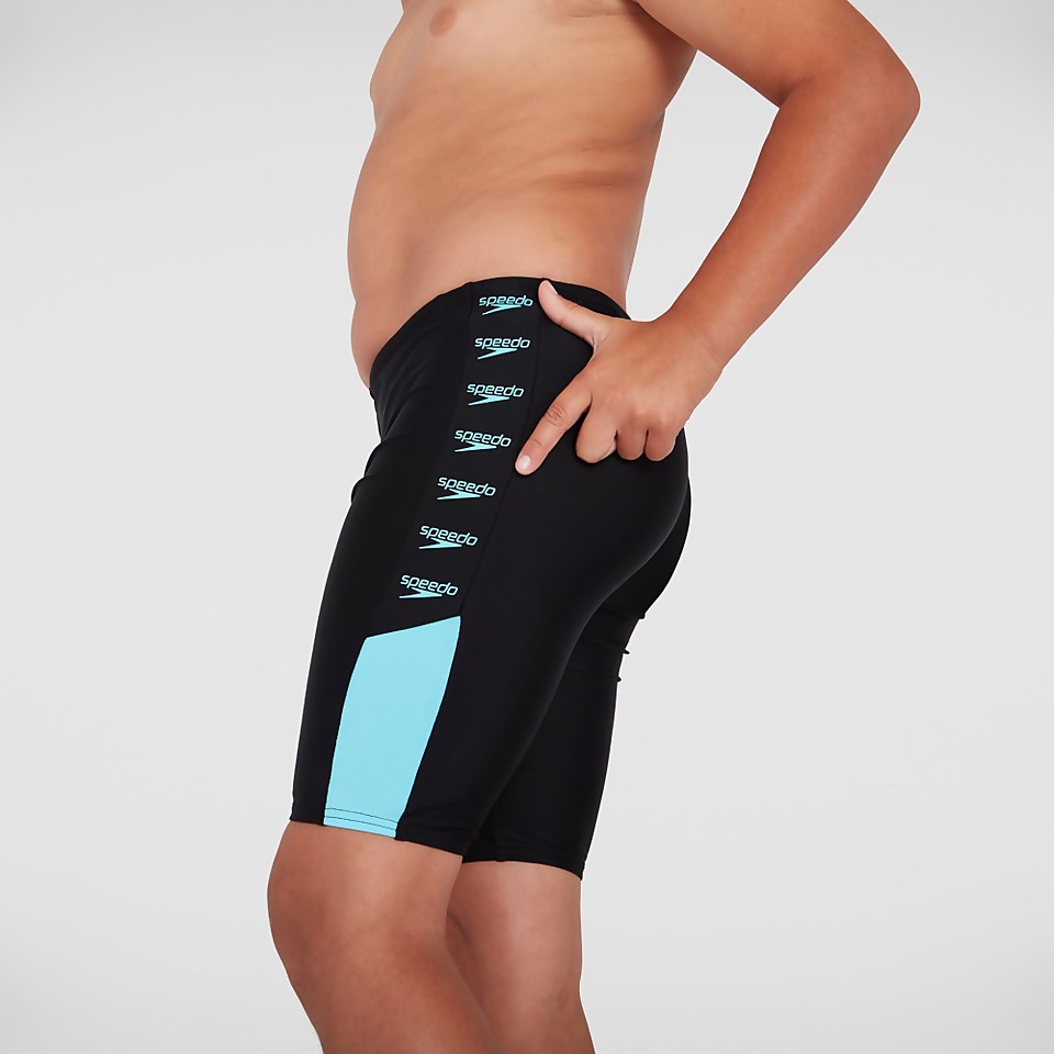Boys' Boom Logo Splice Jammer Black