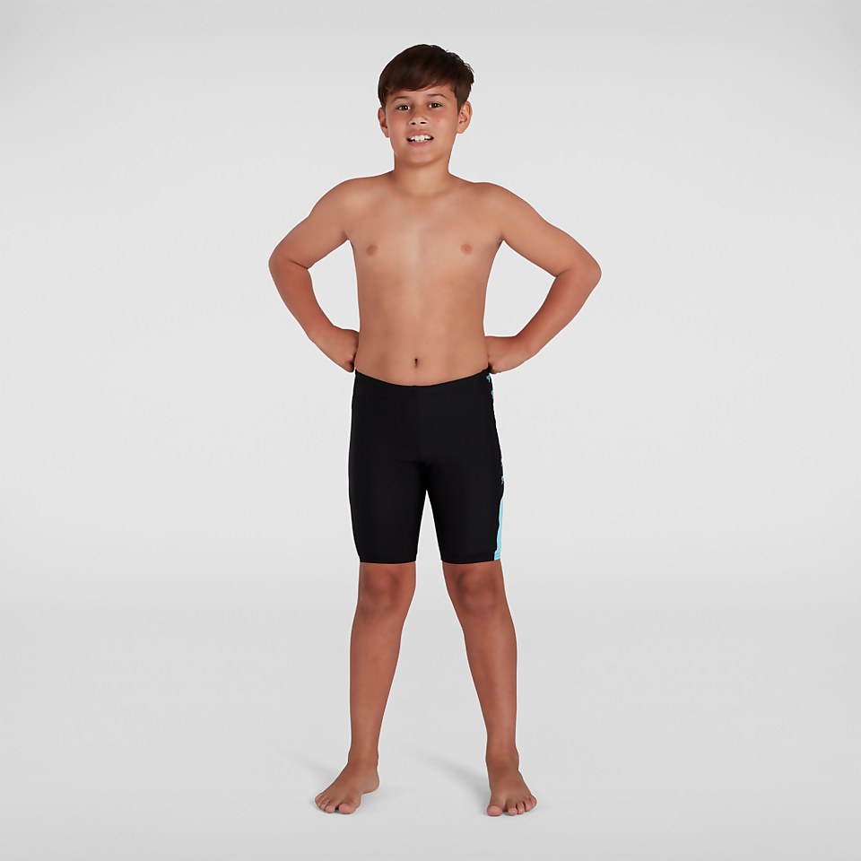 Boys' Boom Logo Splice Jammer Black