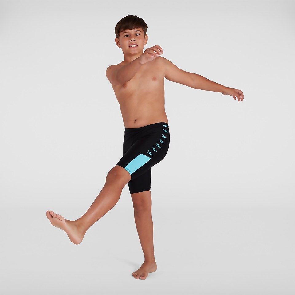 Boys' Boom Logo Splice Jammer Black