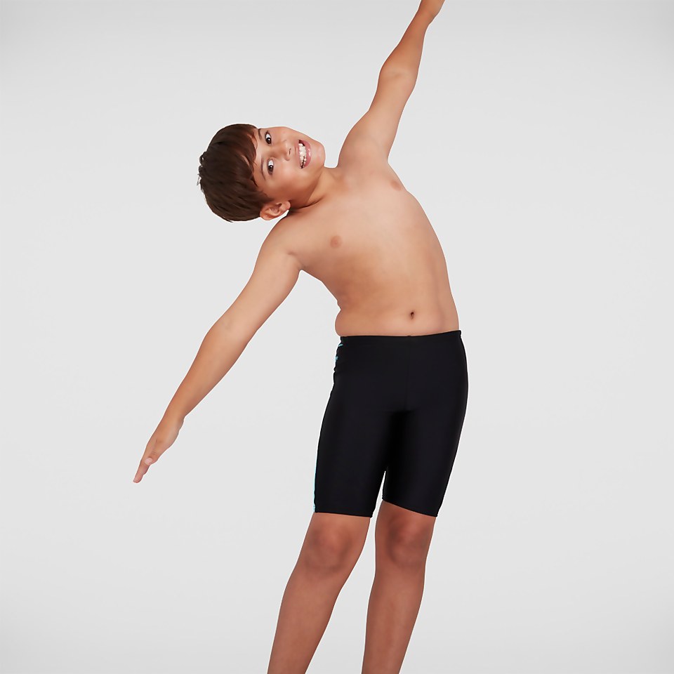Boys' Boom Logo Splice Jammer Black
