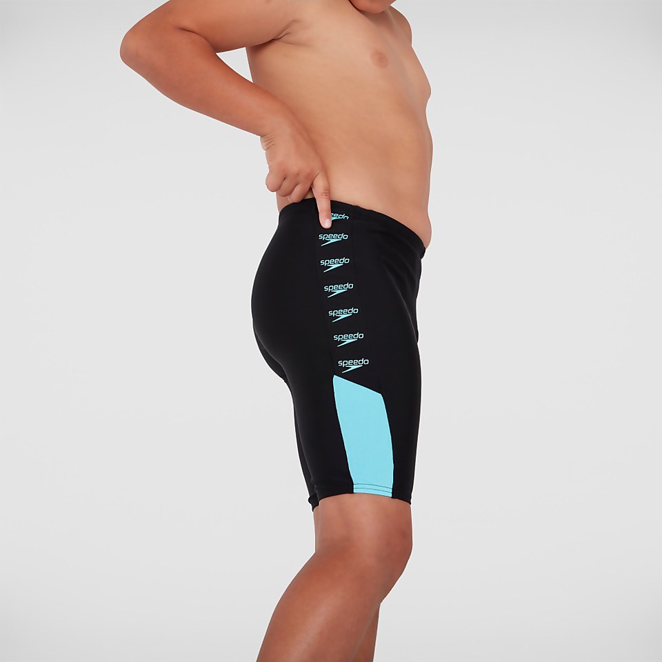 Boys' Boom Logo Splice Jammer Black