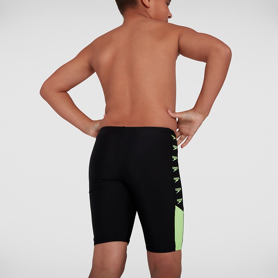 Boys' Boom Logo Splice Jammer Black
