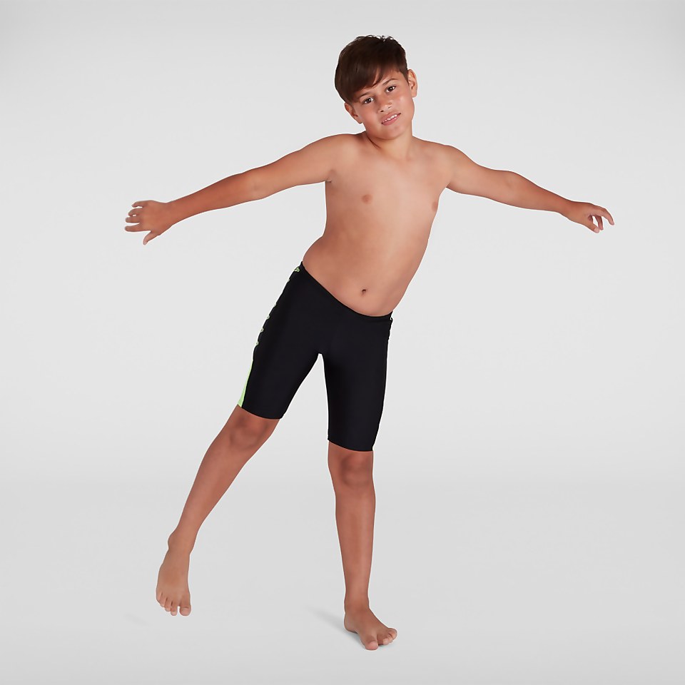Boys' Boom Logo Splice Jammer Black