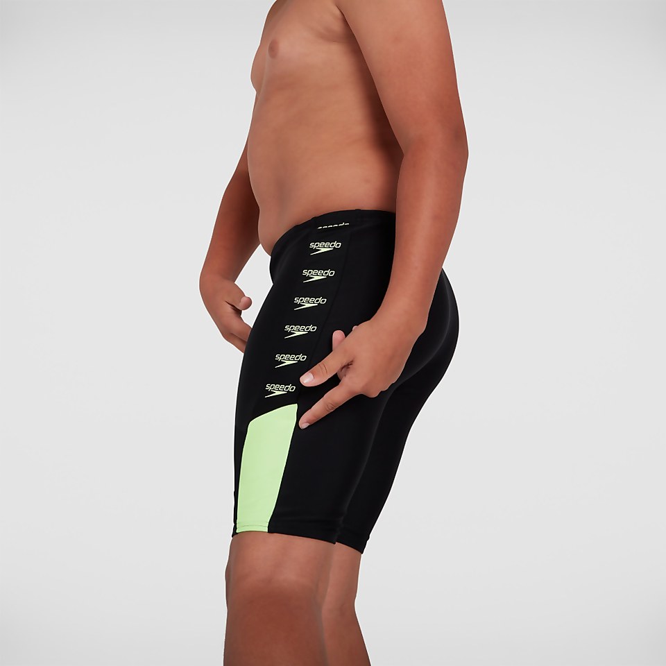 Boys' Boom Logo Splice Jammer Black