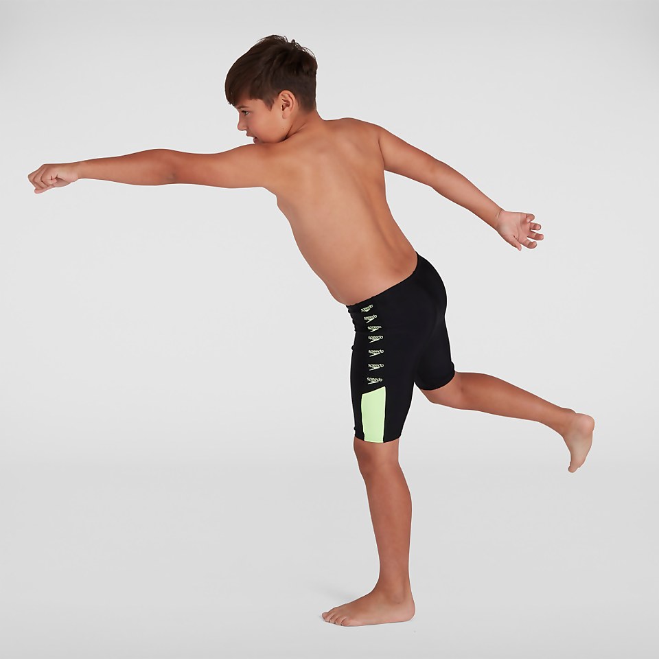 Boys' Boom Logo Splice Jammer Black