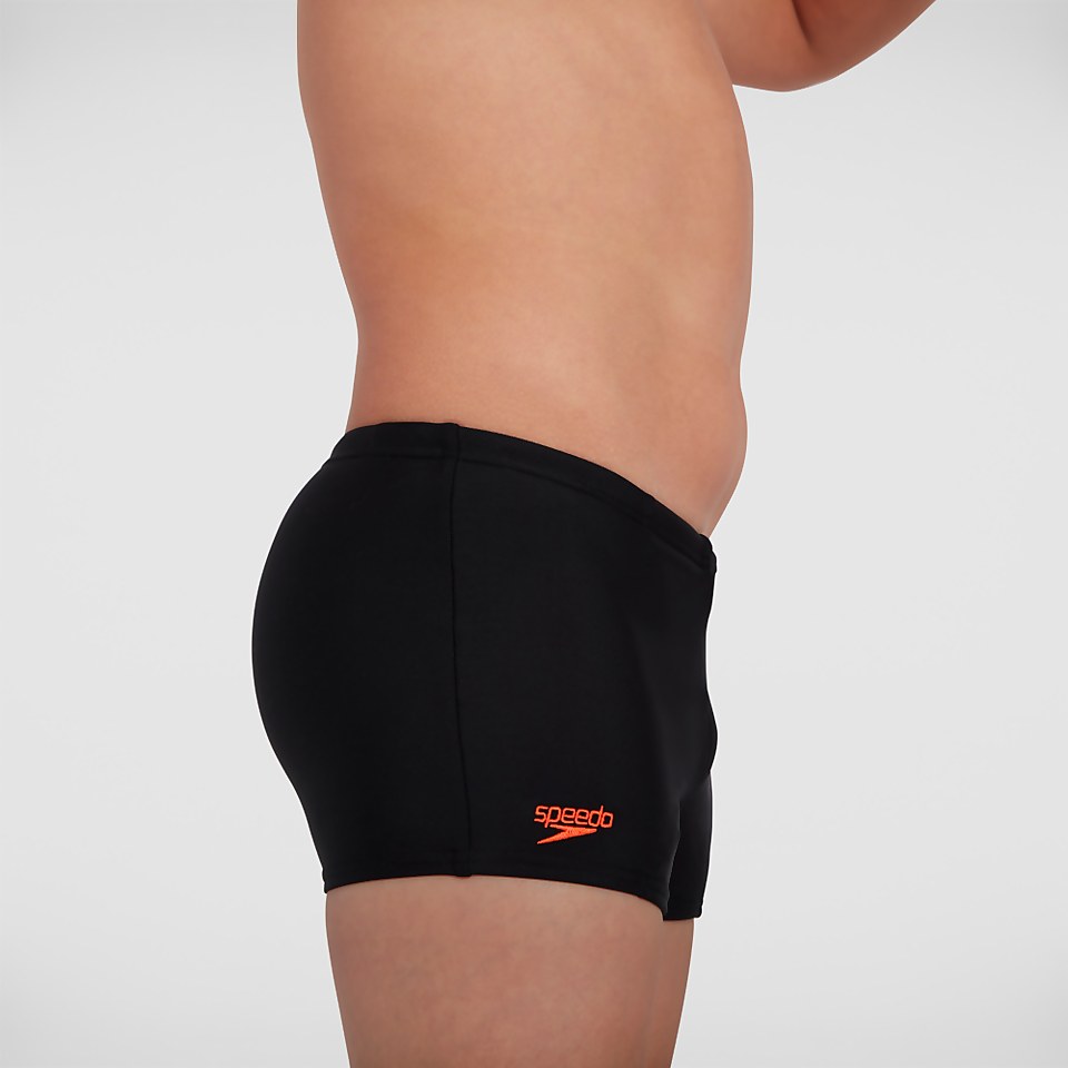 Jungen Colourblock Aquashorts in Schwarz