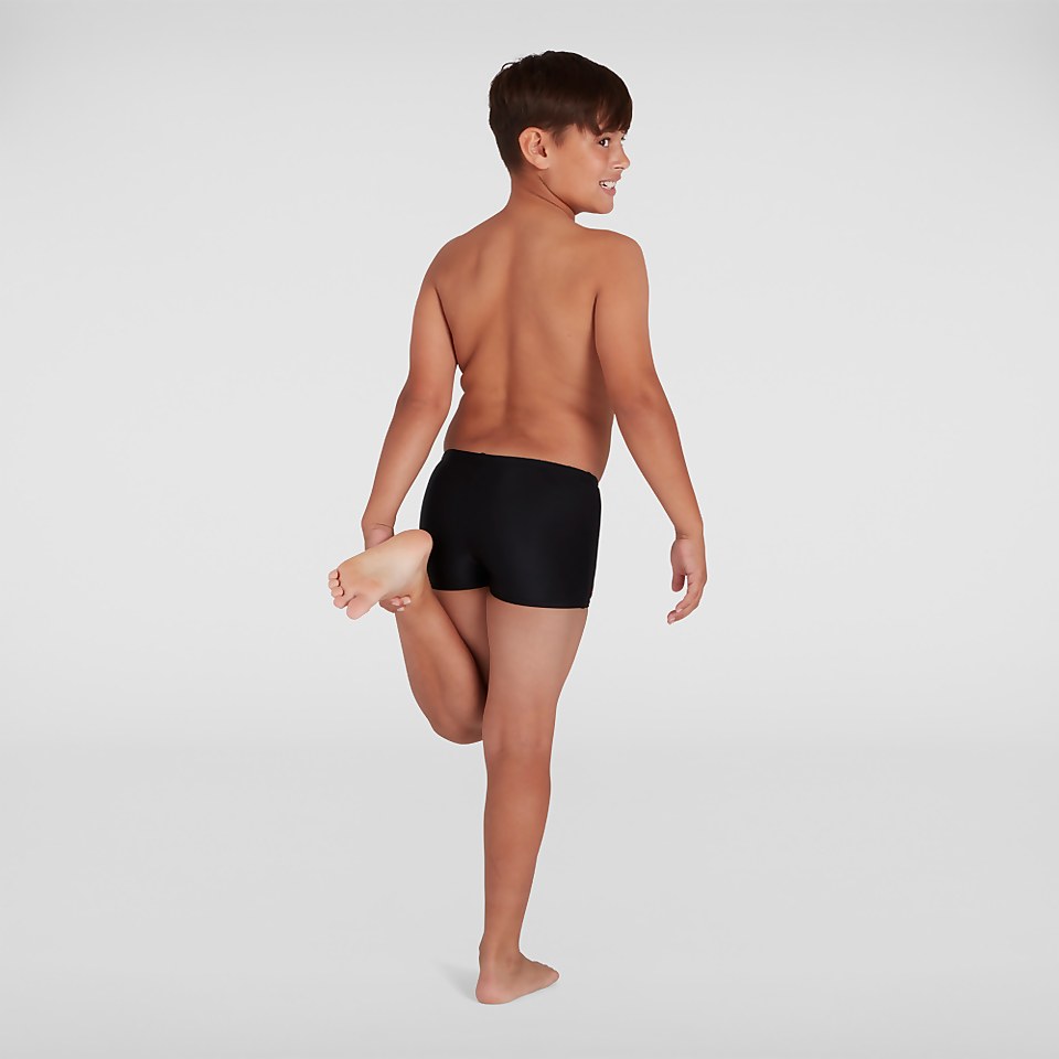 Jungen Colourblock Aquashorts in Schwarz