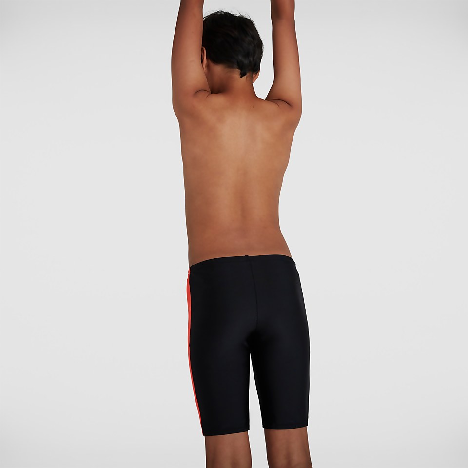 Jungen Colourblock Schwimmhose in Schwarz