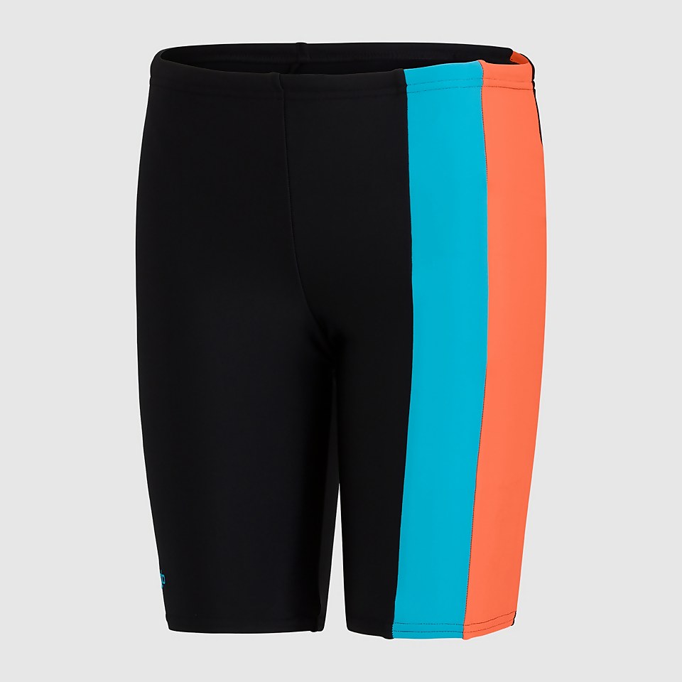 Jungen Colourblock Schwimmhose in Schwarz