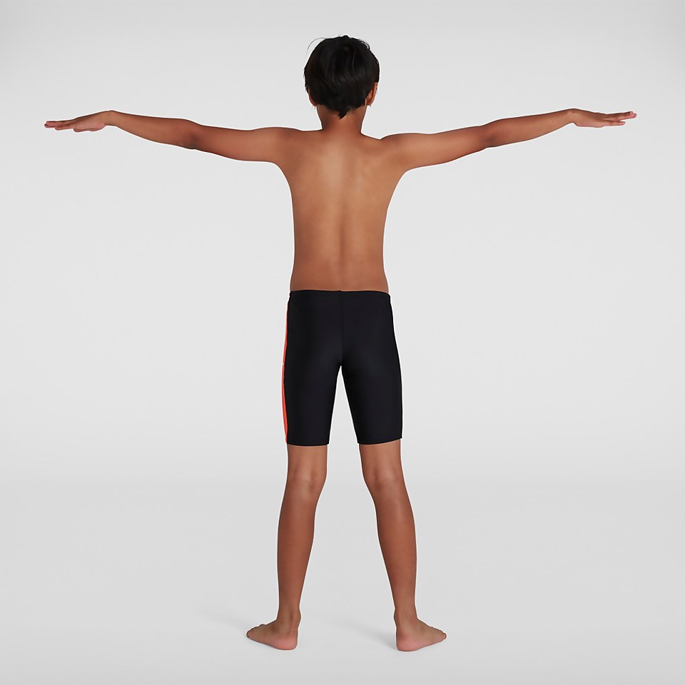 Jungen Colourblock Schwimmhose in Schwarz