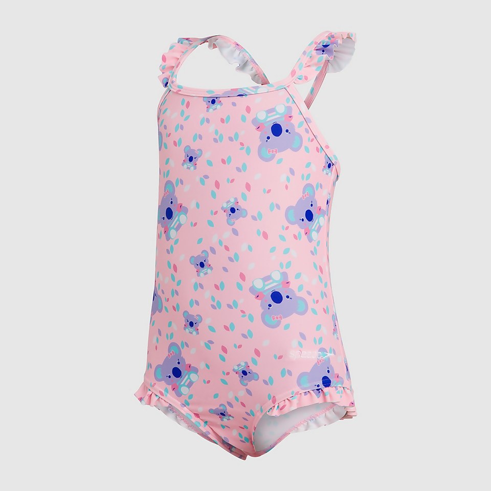 Kleinkind MÃ¤dchen Koko Koala Allover Thinstrap Badeanzug in Violett
