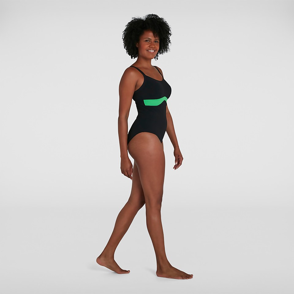 Damen Salacia Clipback Badeanzug in Schwarz