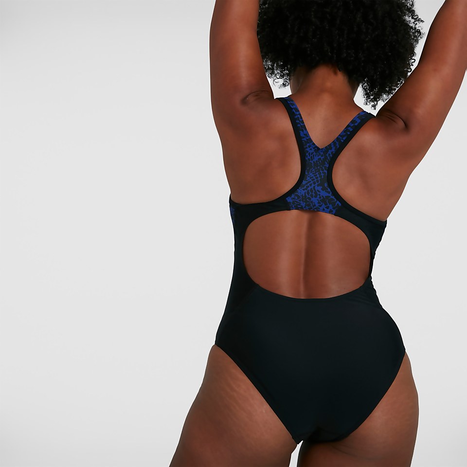 Maillot de bain Femme Allover Panel Laneback Noir