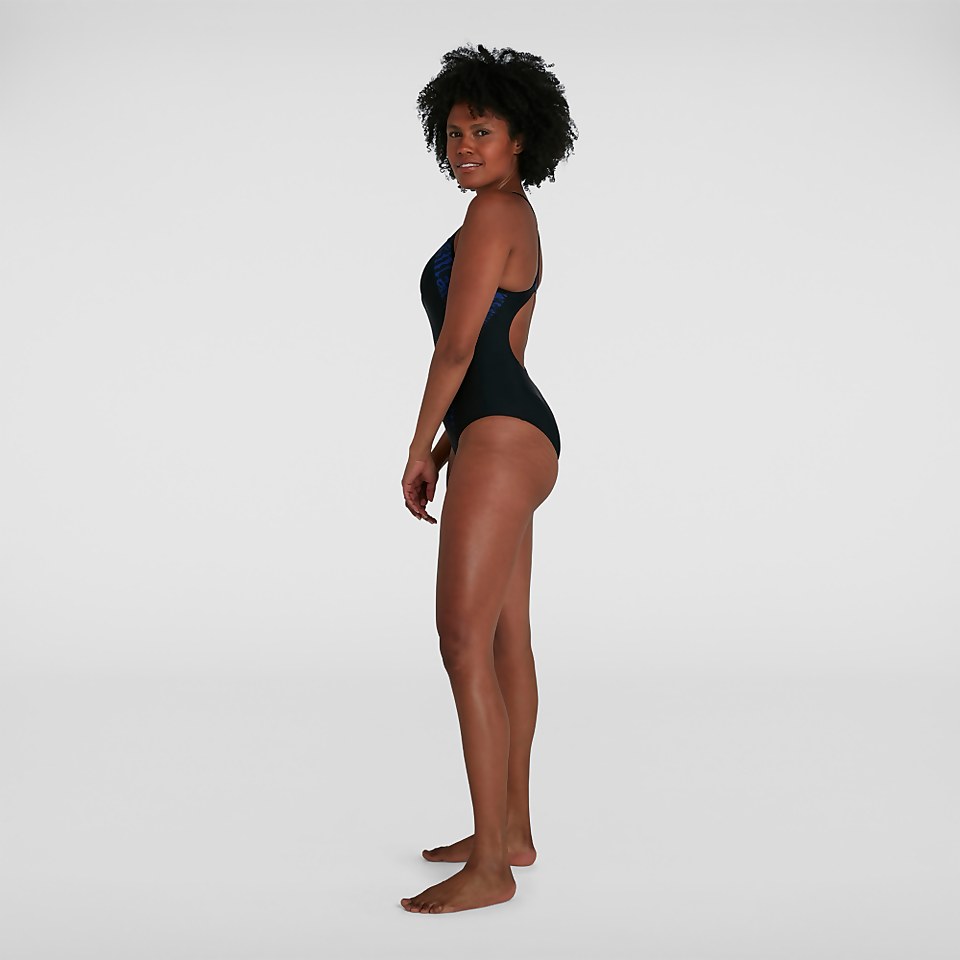 Maillot de bain Femme Allover Panel Laneback Noir