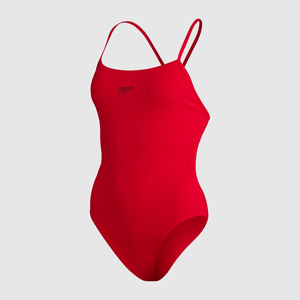 Damen Endurance+ Thinstrap Badeanzug in Rot