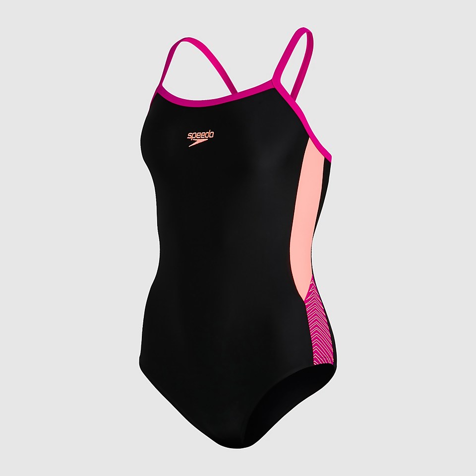 Women's Dive Thinstrap Muscleback Swimsuit Black
