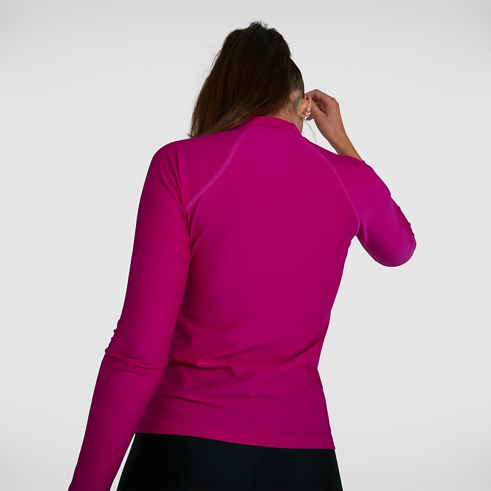 Women's Essential Long Sleeve Rash Top Pink