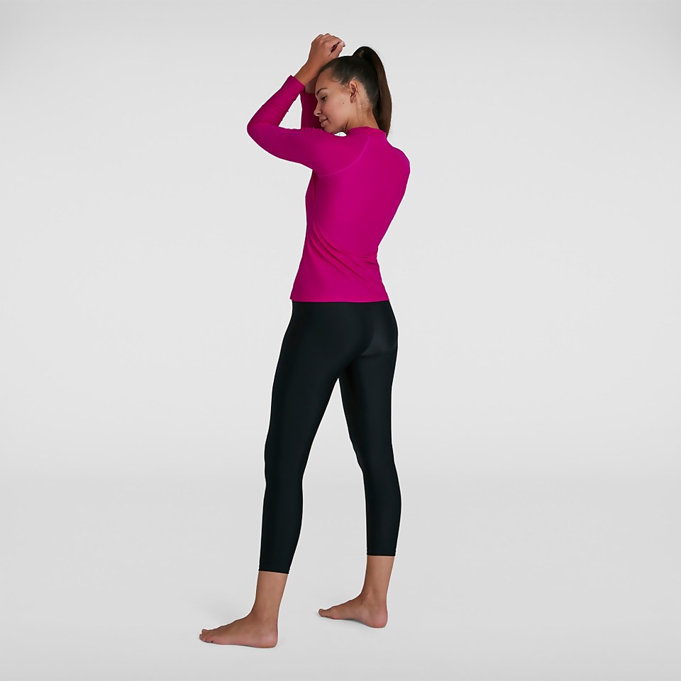 Women's Essential Long Sleeve Rash Top Pink
