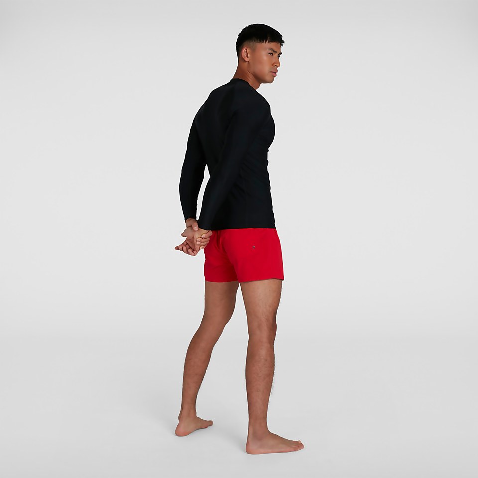 Men's Essential Long Sleeve Rash Top Black