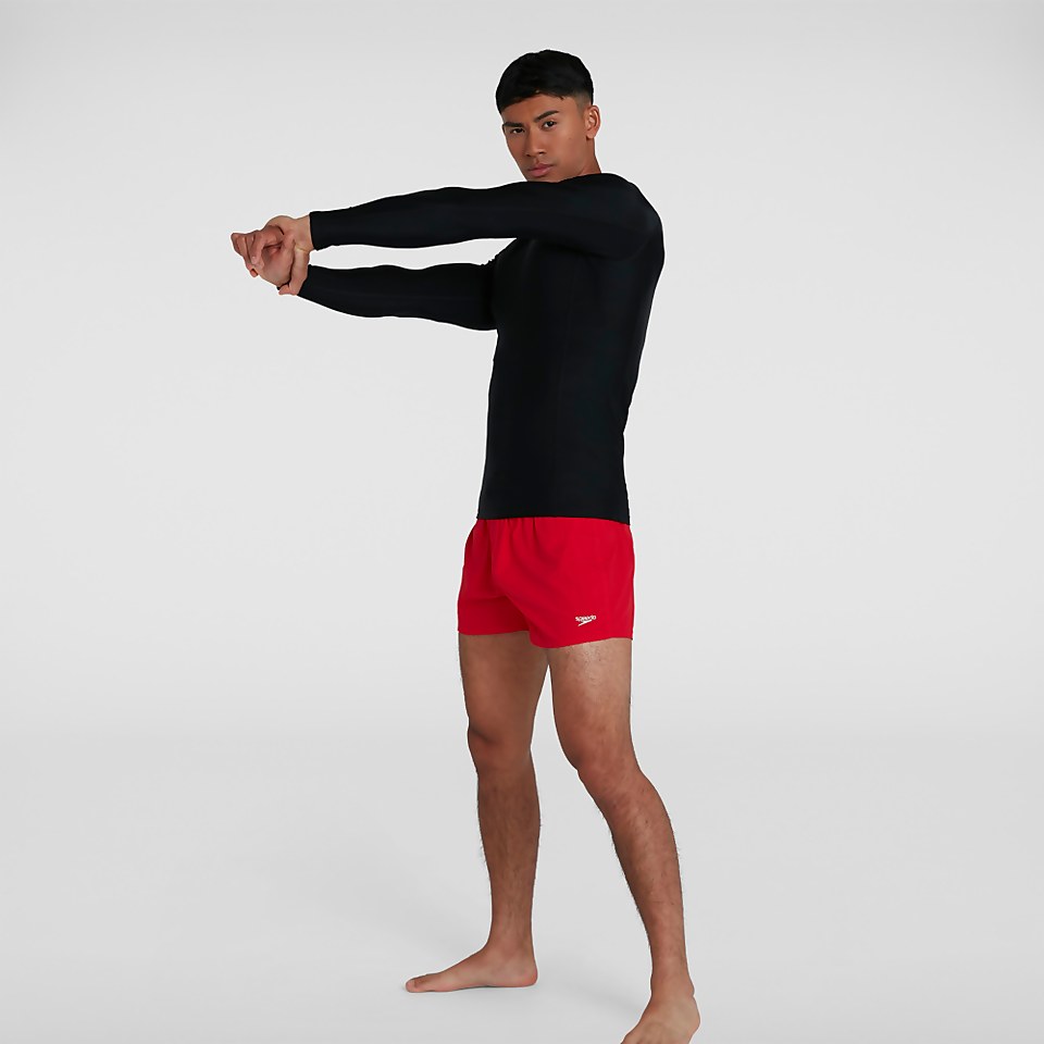 Men's Essential Long Sleeve Rash Top Black