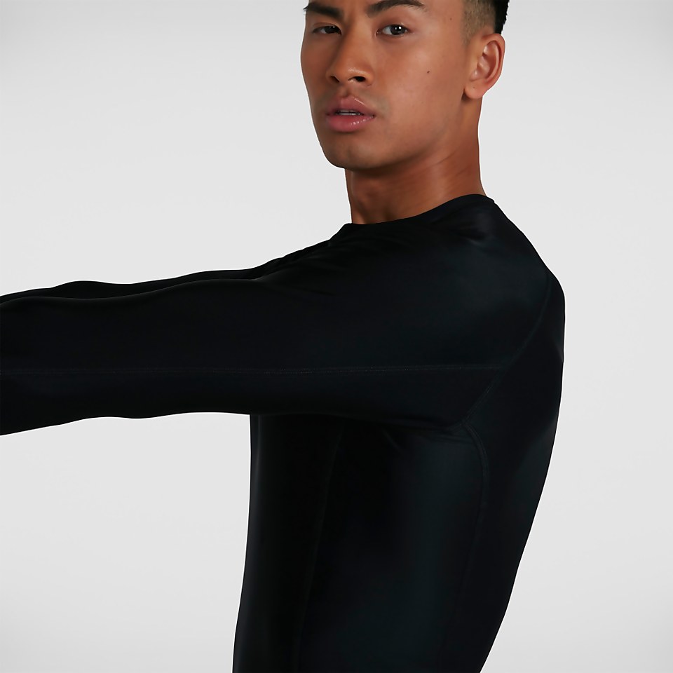 Men's Essential Long Sleeve Rash Top Black