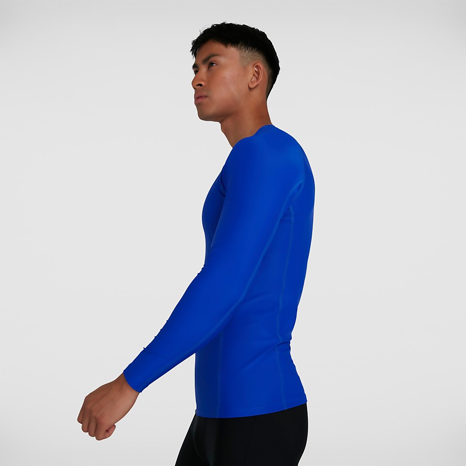 Damen Essential Long Sleeve Rash Top in Blau