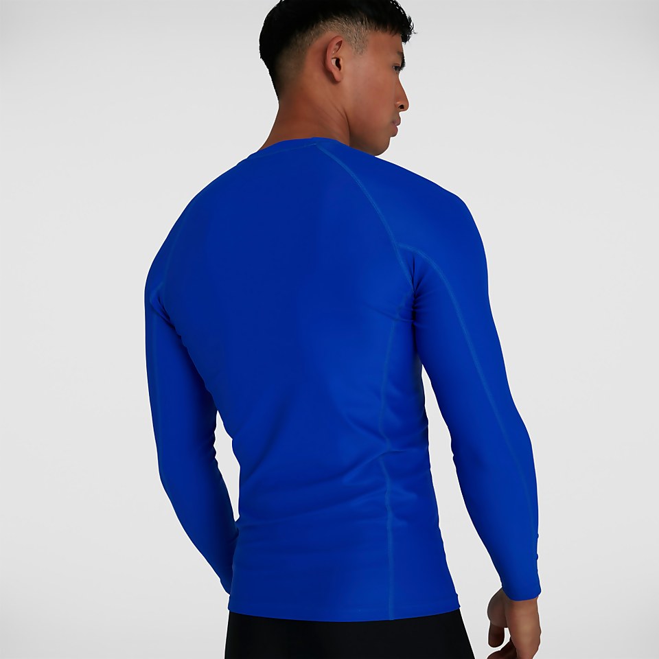 Damen Essential Long Sleeve Rash Top in Blau