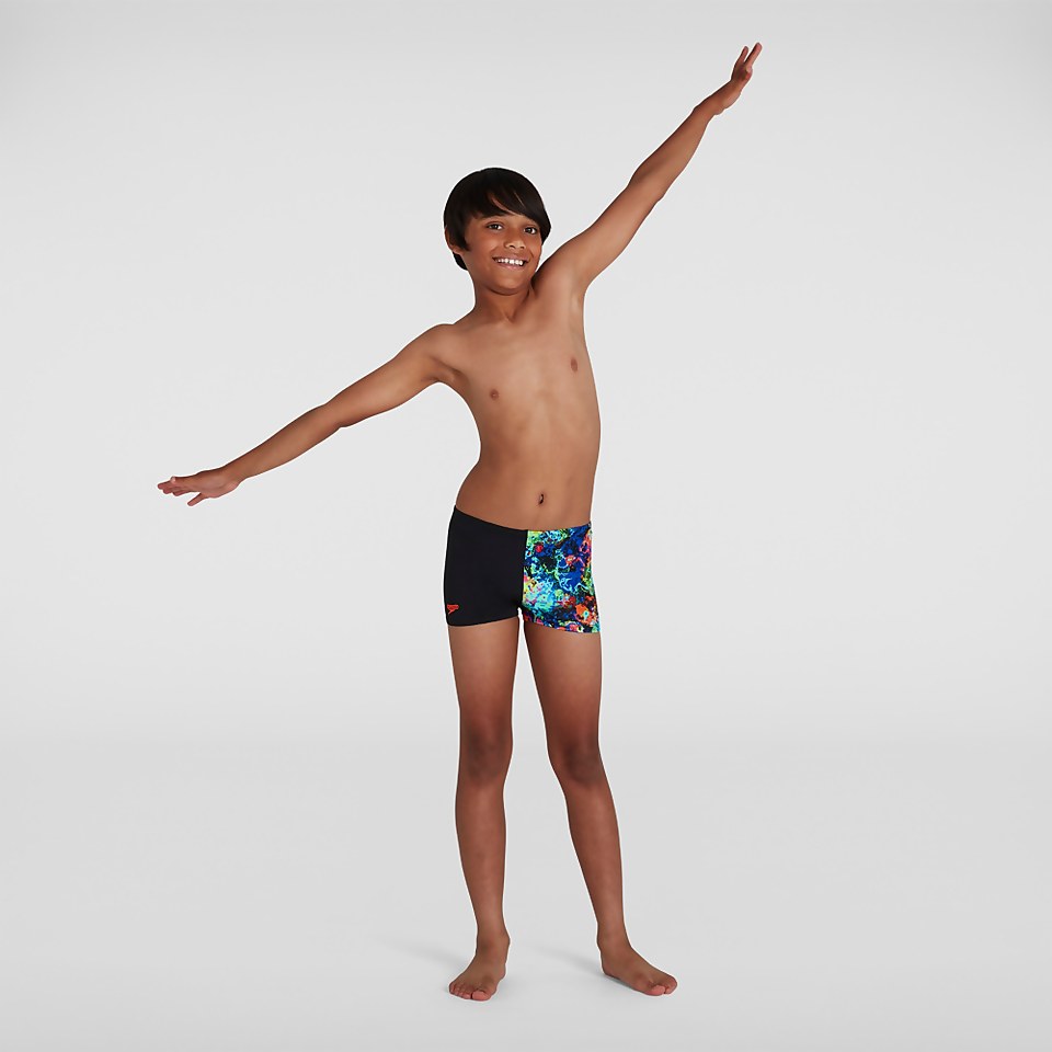 Boys' Digital Placement Aquashort Black