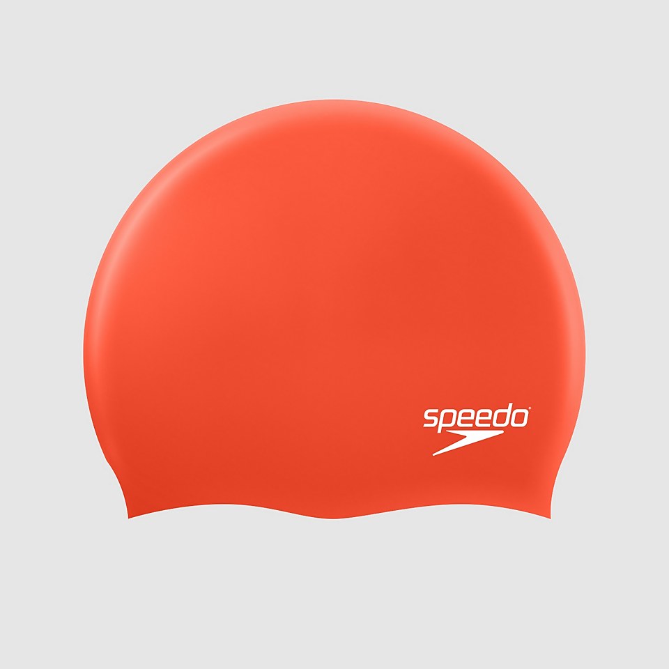 Unisex Plain Moulded Silicone Cap Orange